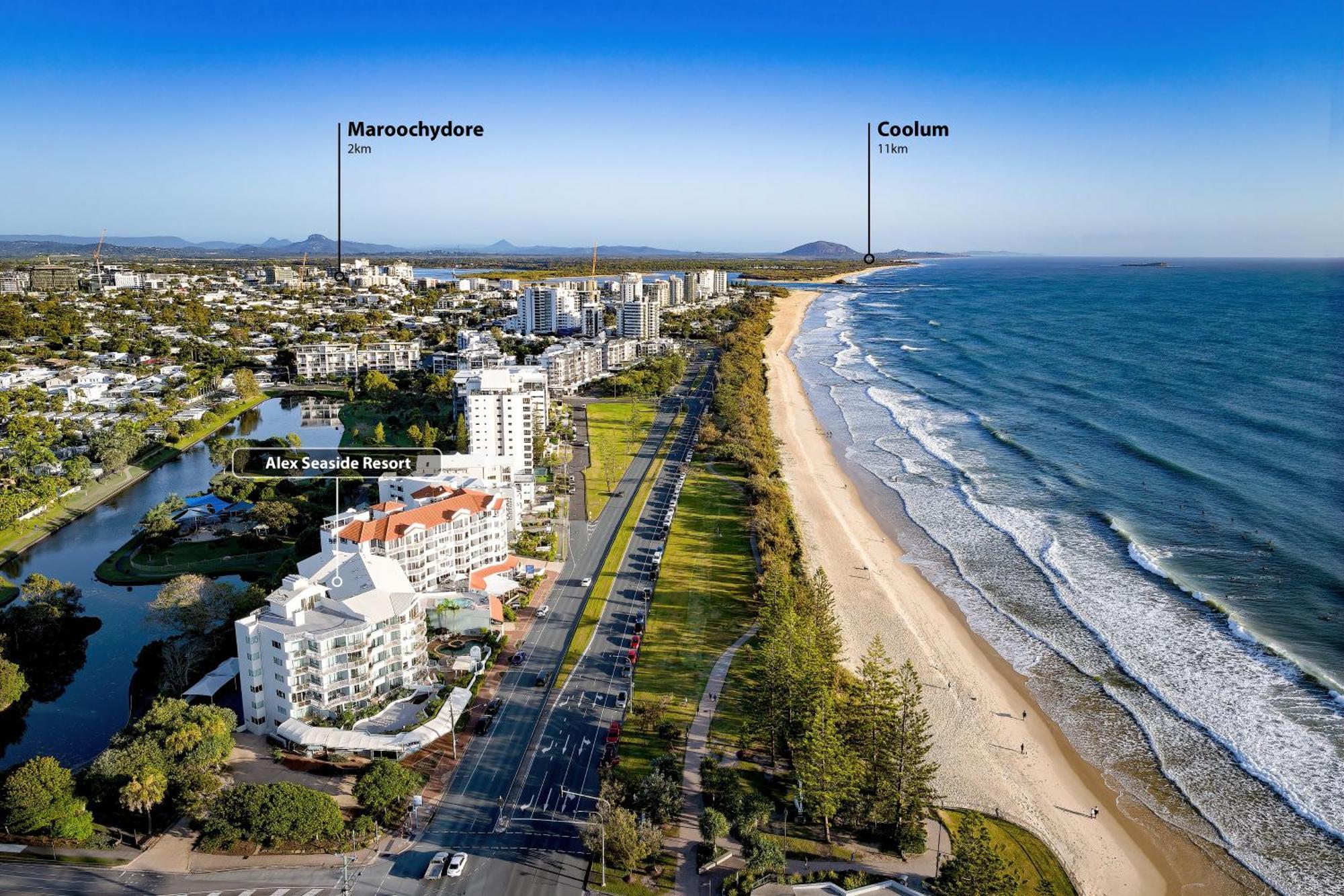 Alex Seaside Resort Alexandra Headland Exteriér fotografie